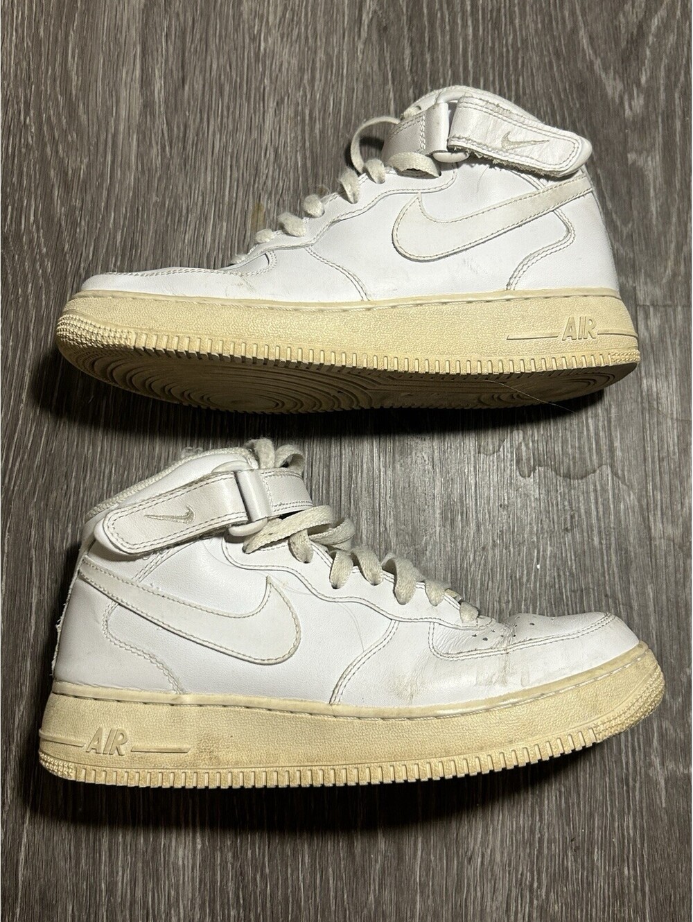 Nike Air Force 1 Mid 07 White Leather Mens 8.5 HT 315123-111